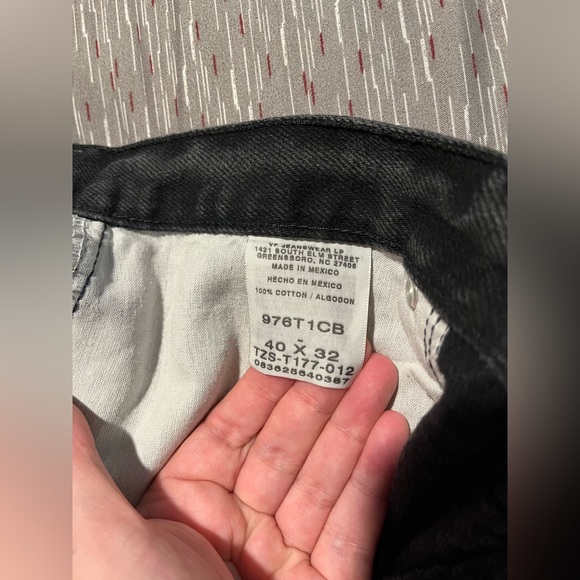 Vintage Mens Wrangler Jeans 90s Faded Medium Wash Denim Jeans - Sizing 40w-32l - Picture 10 of 11